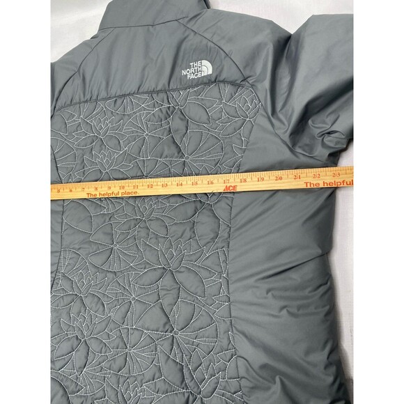 THE NORTH FACE Catawissa Lotus Flower Quilted Insulated Jacket Women XL Gray - Picture 11 of 13